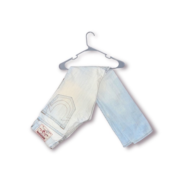 True Religion Men's Jeans Size 28 Light Blue Wash - Picture 3 of 6